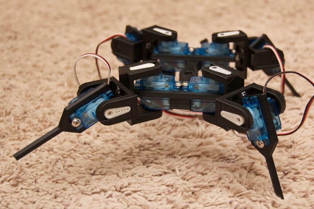 Quadruped 3D printed robot