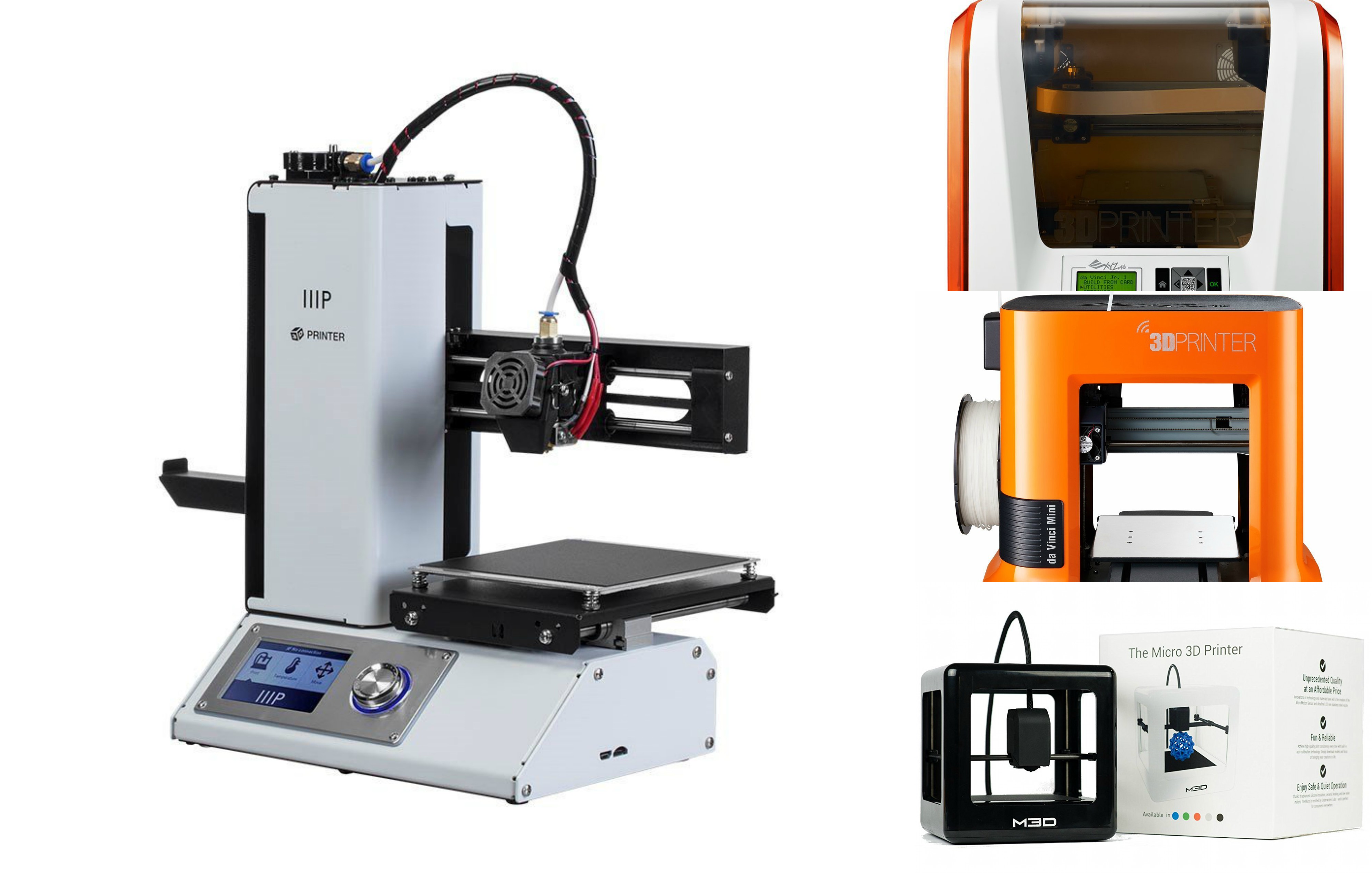 5 Cheapest 3D Printers for Home Use - BeFunky Collage