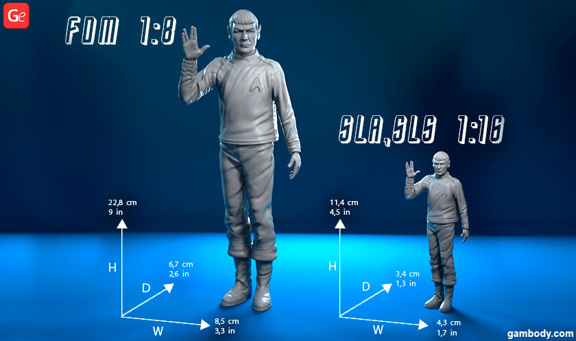 Spock 3D printing model from Star Trek