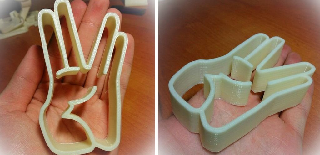 Star Trek Vulcan salute cookie cutters 3D print