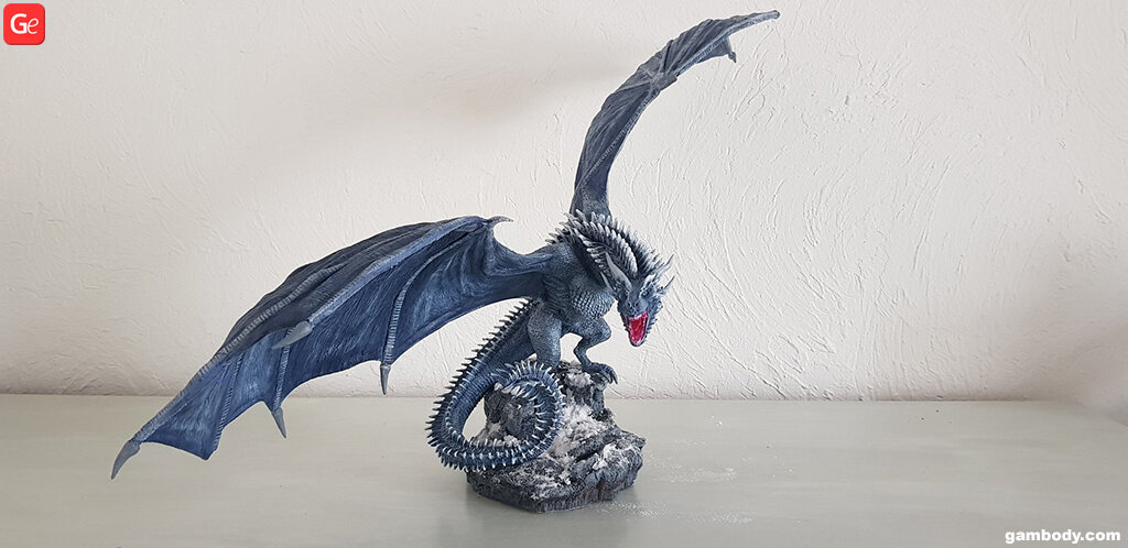 STL file Roaring Dragon Figurine, Support Free 🐉・3D printing model to  download・Cults
