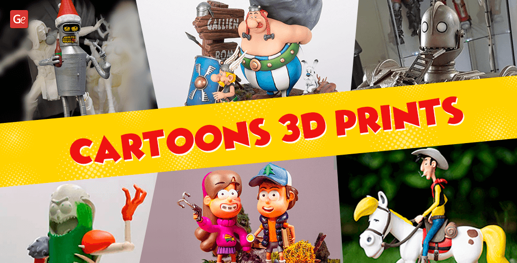 Cartoon Character Models: 3D Printed to