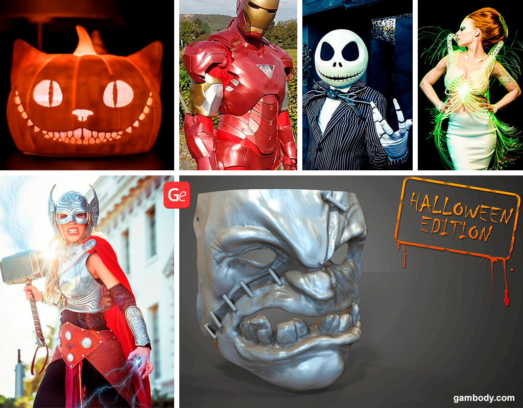 Halloween 3D Prints 3D Printed Ghosts, Costumes, Decorations