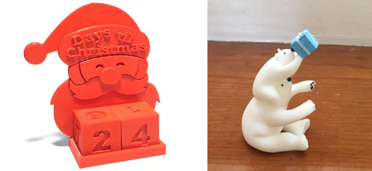 Fantastic 3D Printing Christmas Ideas with STL Files and Photos