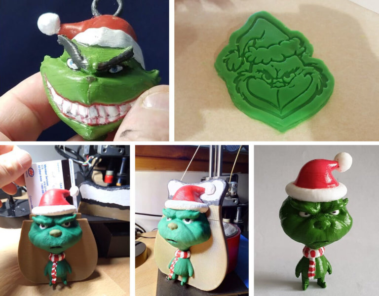 Fantastic 3D Printing Christmas Ideas with STL Files and Photos