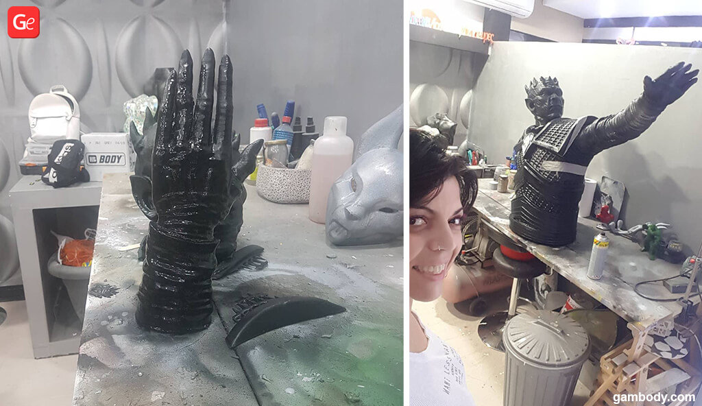 Night King GoT giant statue 3D printed parts