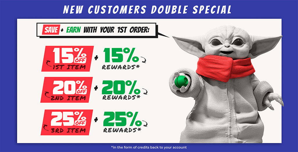 New Customers Double Special campaign on Gambody 3D printing marketplace