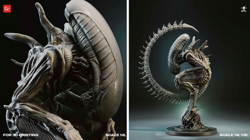 Top 25 Alien Models To 3d Print Bring Movie Characters To Life 