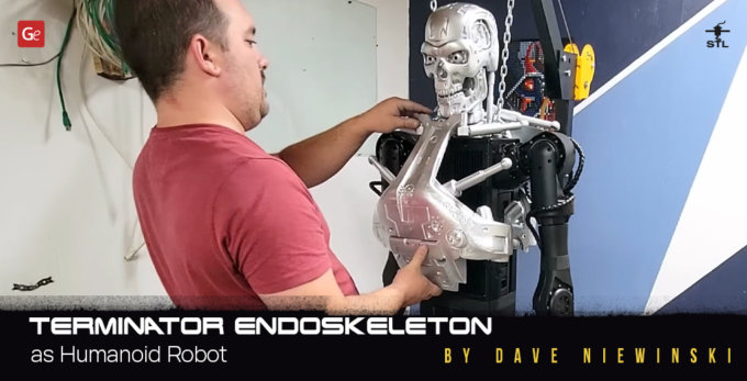 Walking Terminator Endoskeleton: How a Humanoid Robot Became a Nightmare Animatronic