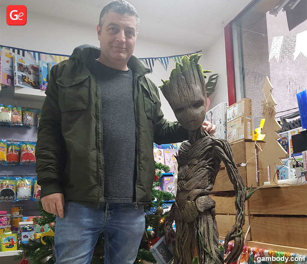 Life-size 3D print Groot