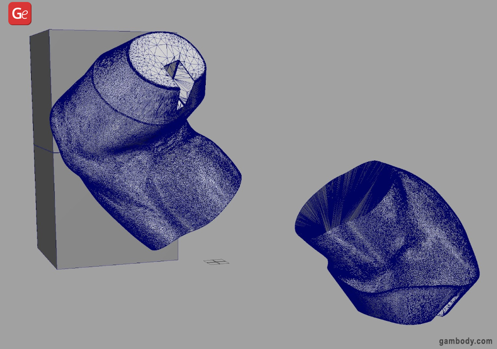 Split model in Autodesk Maya 3D