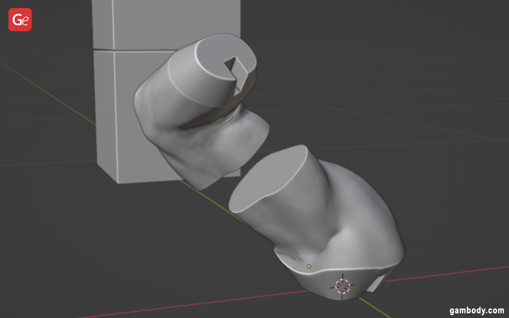 Blender split model