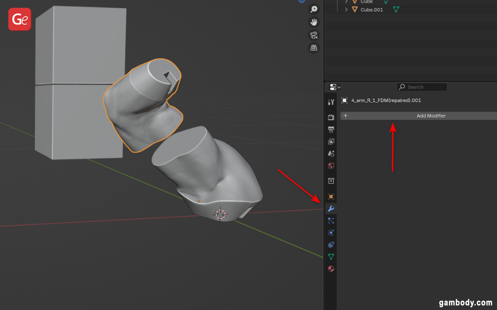 Blender Add a Modifier