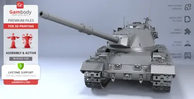 Gambody STL files of K18 auf Panzer Tank for 3D Printer
