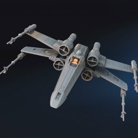 T-65B X-Wing 3D Printing Model | Assembly + Action