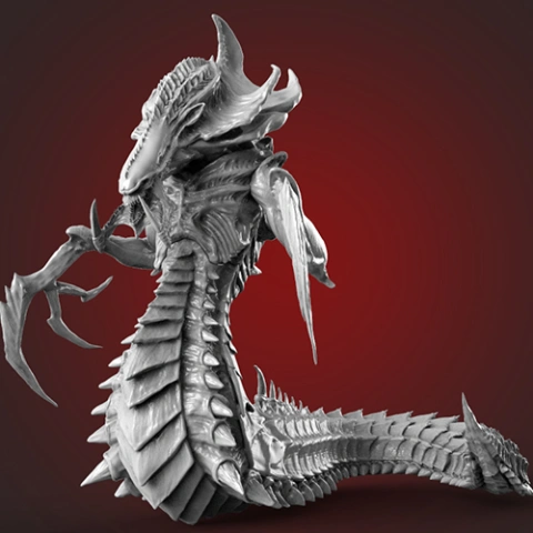 preview of Hydralisk 3D Printing Figurine | Assembly