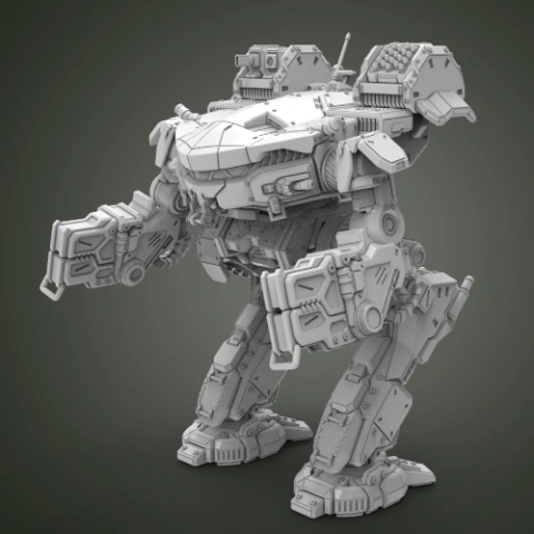 preview of MWO King Crab 3D Printing Model | Assembly + Active