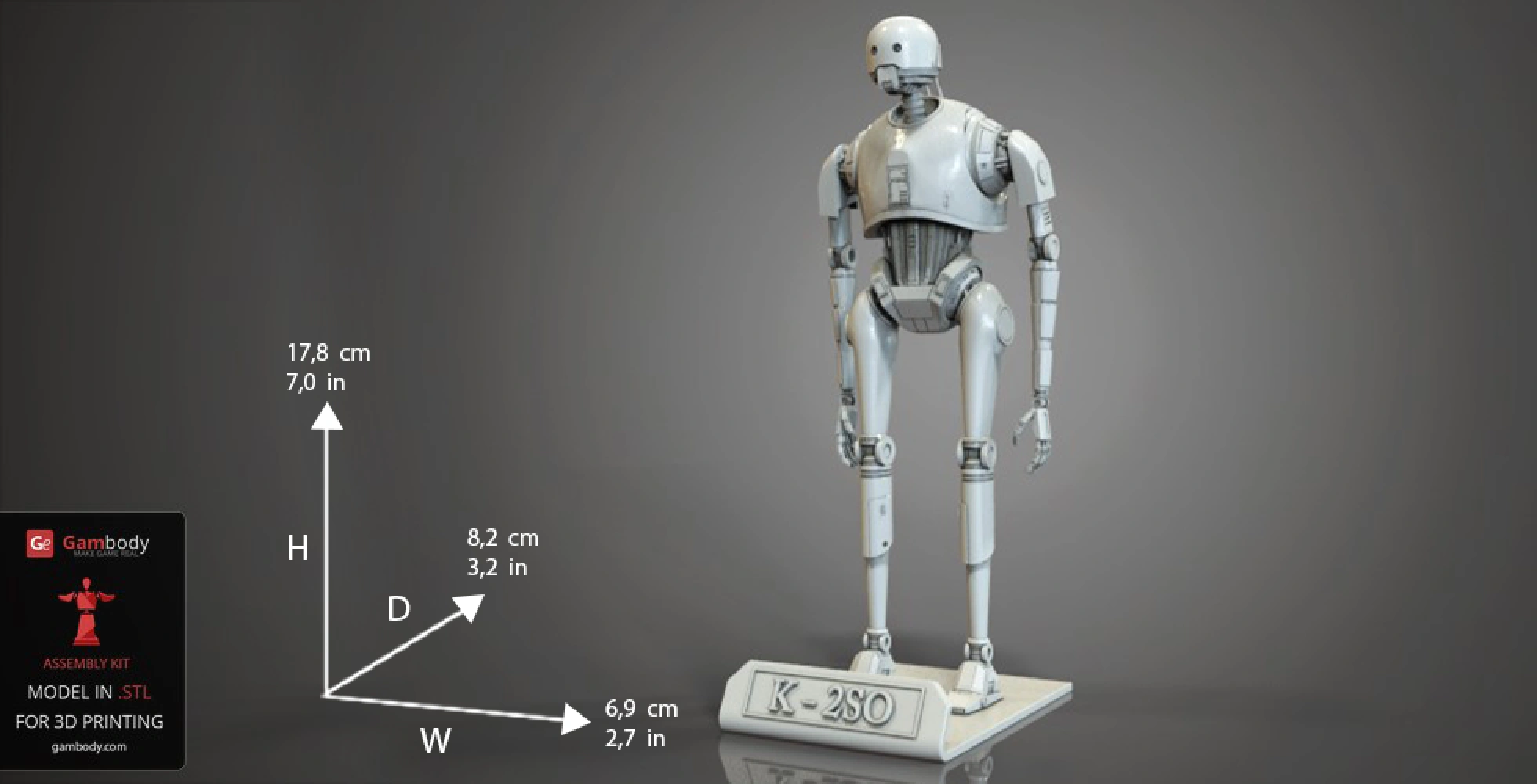 Buy K-2SO 3D Printing Model | Assembly + Static