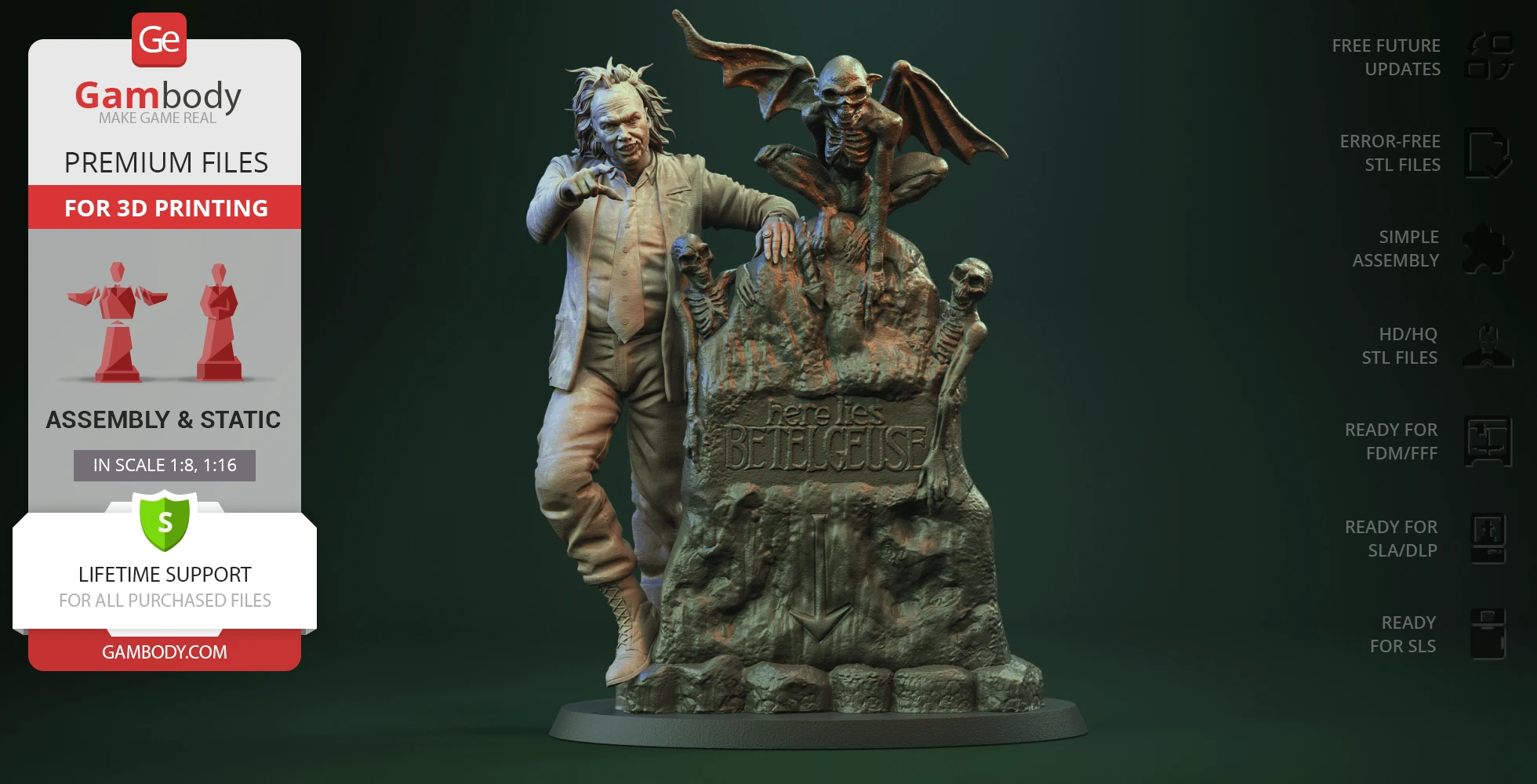 Buy Beetlejuice 3D Printing Figurine | Assembly