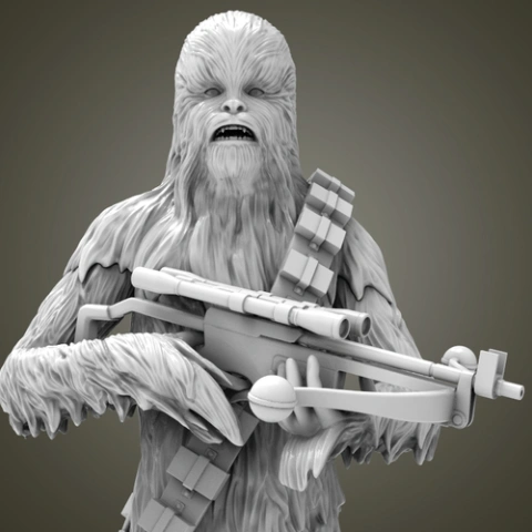 preview of Chewbacca 3D Printing Figurine  | Assembly