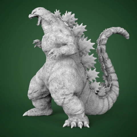 preview of Heisei Godzilla 3D Printing Figurine | Assembly