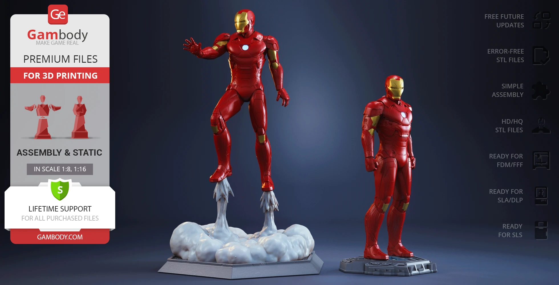 Buy Iron Man Mark 46 3D Printing Figurine | Assembly