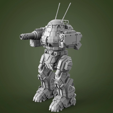 preview of MWO UrbanMech 3D Printing Model | Assembly + Action