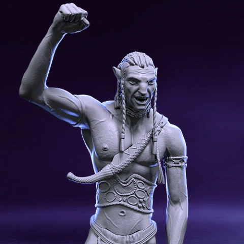 preview of Jake Sully 3D Printing Figurine | Assembly