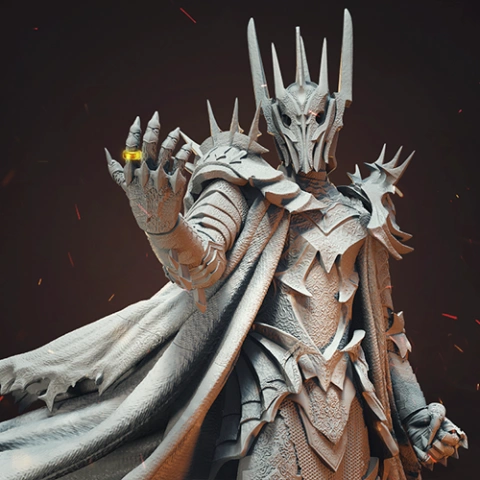 Sauron 3D Printing Figurine | Assembly
