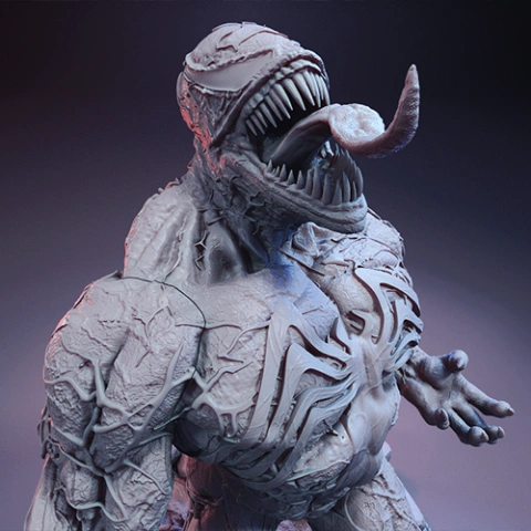 preview of Venom 3D Printing Figurine | Assembly