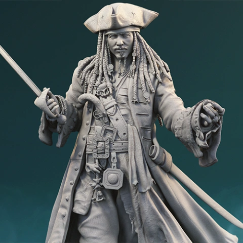 preview of Jack Sparrow 3D Printing Figurine | Assembly