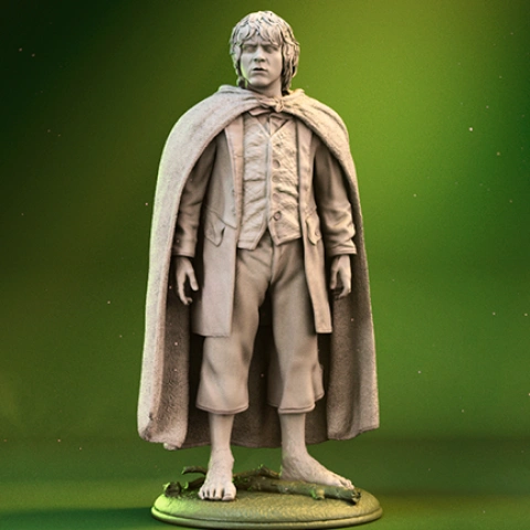preview of Merry Brandybuck 3D Printing Figurine | Assembly