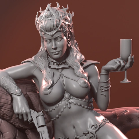 preview of Dejah Thoris 3D Printing Figurine | Assembly