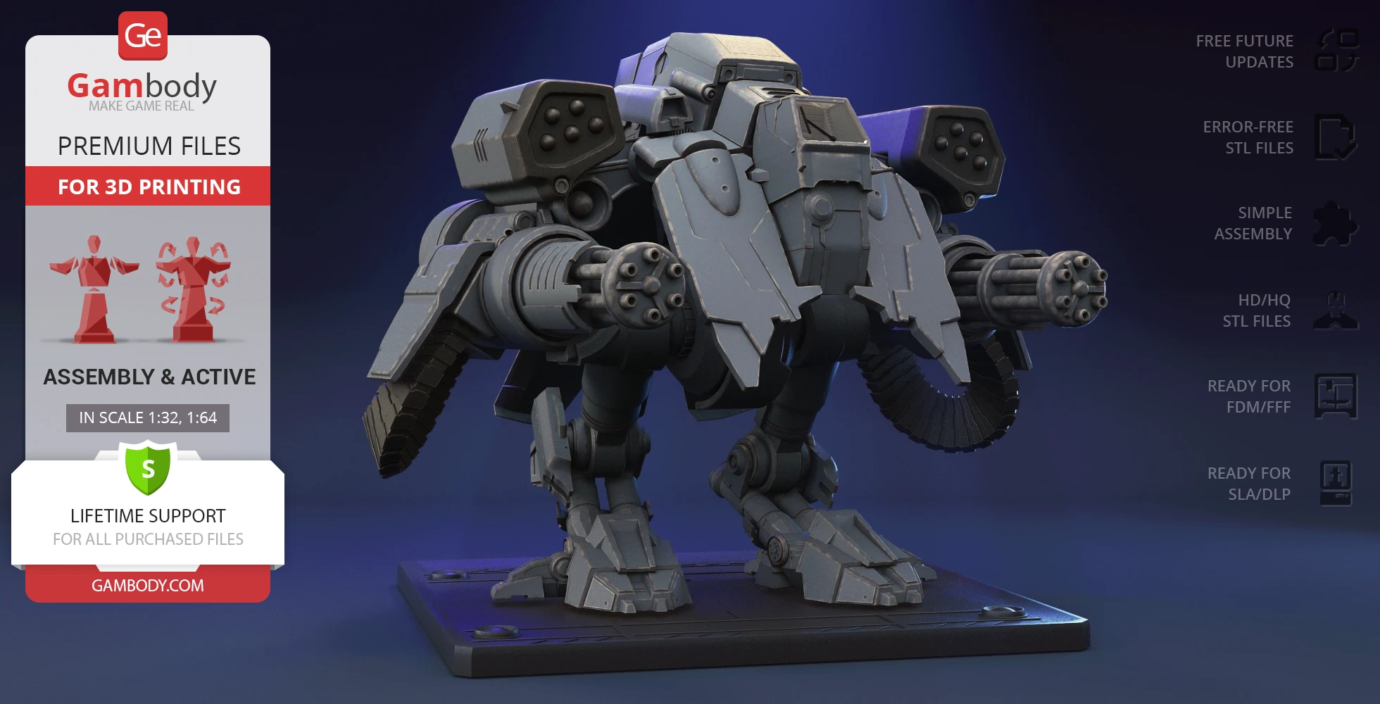 Buy Viking Terran 3D Printing Model | Assembly + Active