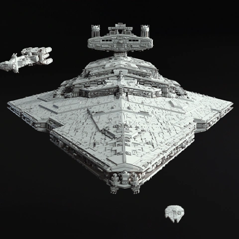 Star Destroyer 3D Printing Model | Assembly