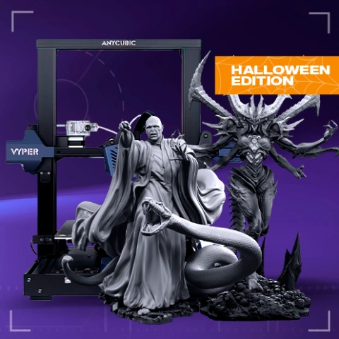 preview of Anycubic Vyper 3D Printer + Diablo + Lord Voldemort