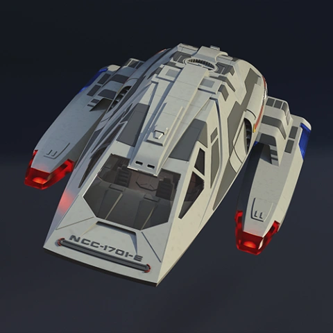 preview of Type-11 Shuttlecraft 3D Printing Model | Assembly
