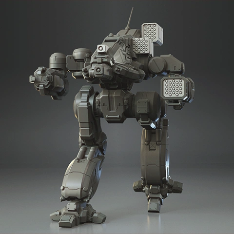 preview of MWO Bushwacker Guns Pack for 3D Printing | Assembly