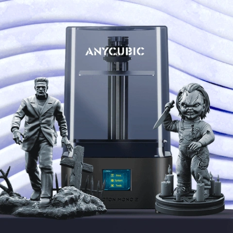 preview of Anycubic Photon Mono 2 3D Printer + Chucky + Frankenstein's Monster