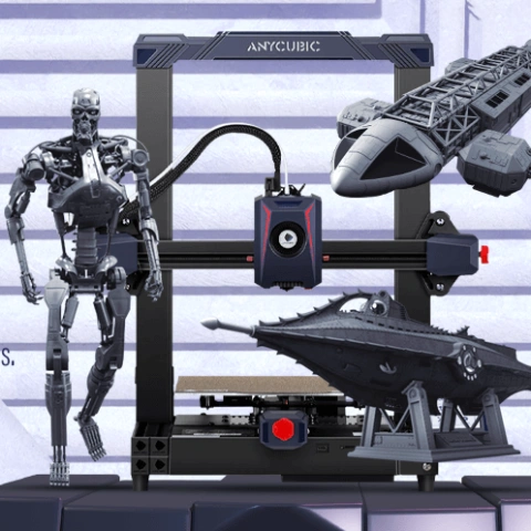 preview of Anycubic Kobra 2 3D Printer + Nautilus Submarine + Eagle Transporter + T-800 Endoskeleton