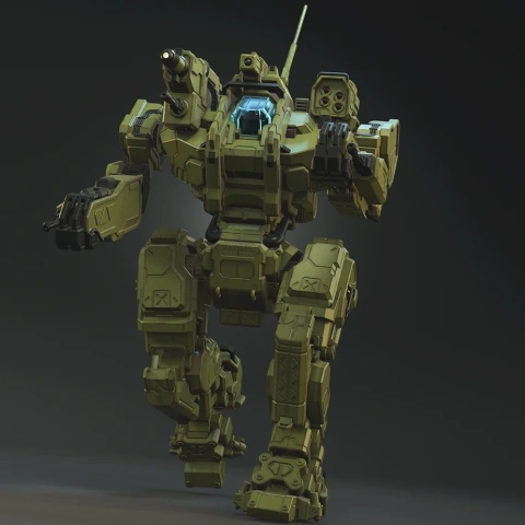 preview of MWO Roughneck 3D Printing Model | Assembly