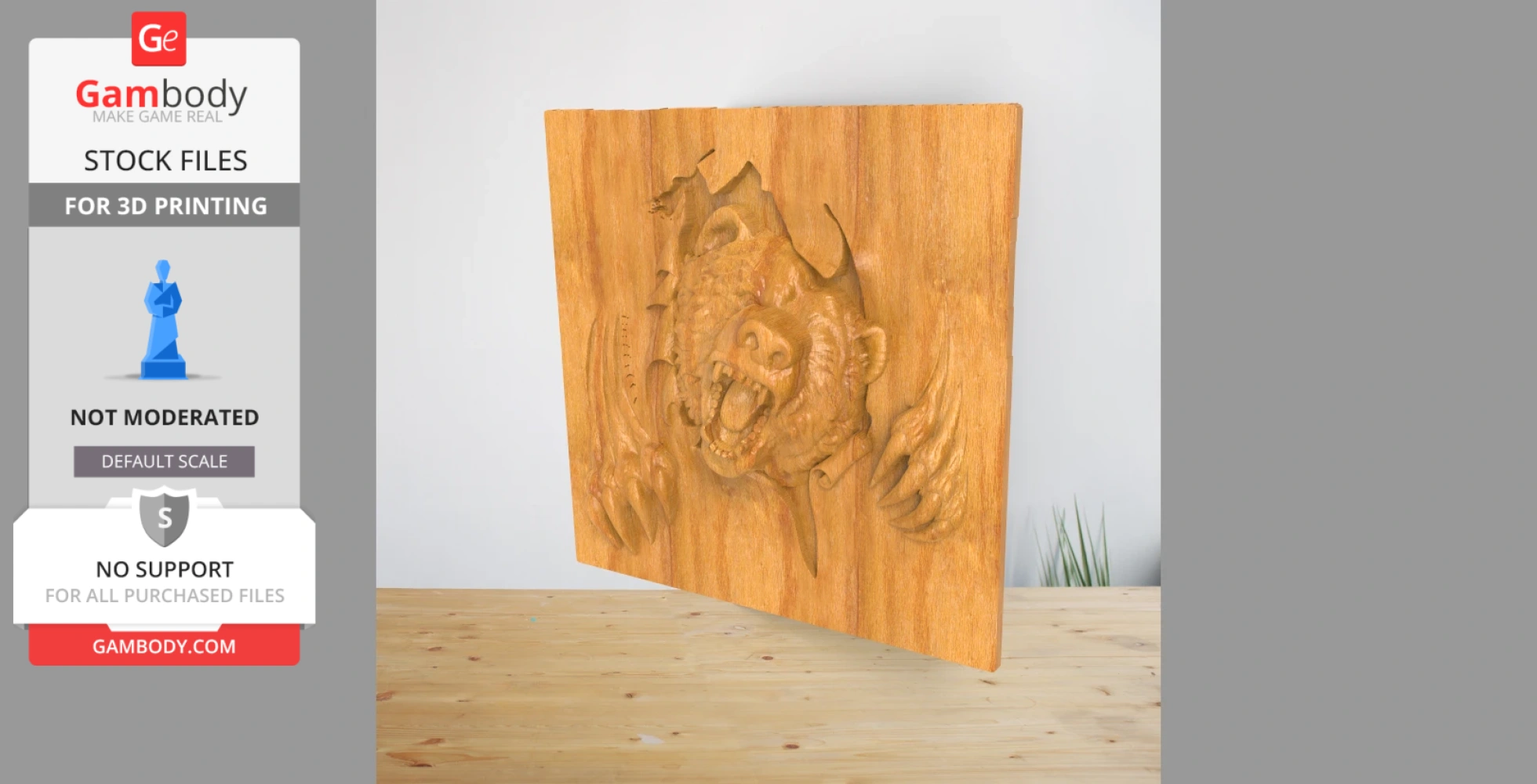 Buy Bear 3D Relief Model