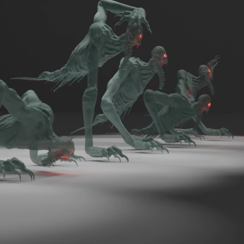 preview of Wendigo With Different Poses Part 1
