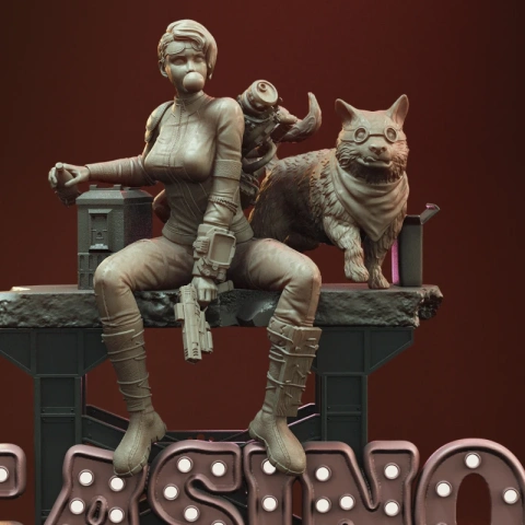 preview of New Vegas 3D Printing Figurines in Diorama | Assembly