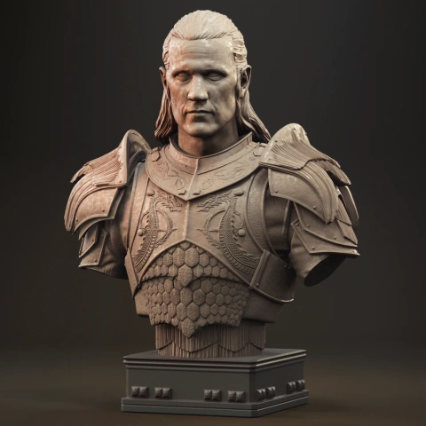 preview of Daemon Targaryen Bust 3D Printing Figurine | Assembly