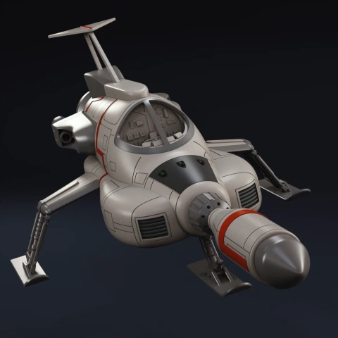 preview of SHADO Interceptor 3D Printing Model | Assembly