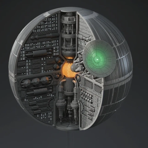preview of Death Star I 3D Printing Model | Assembly