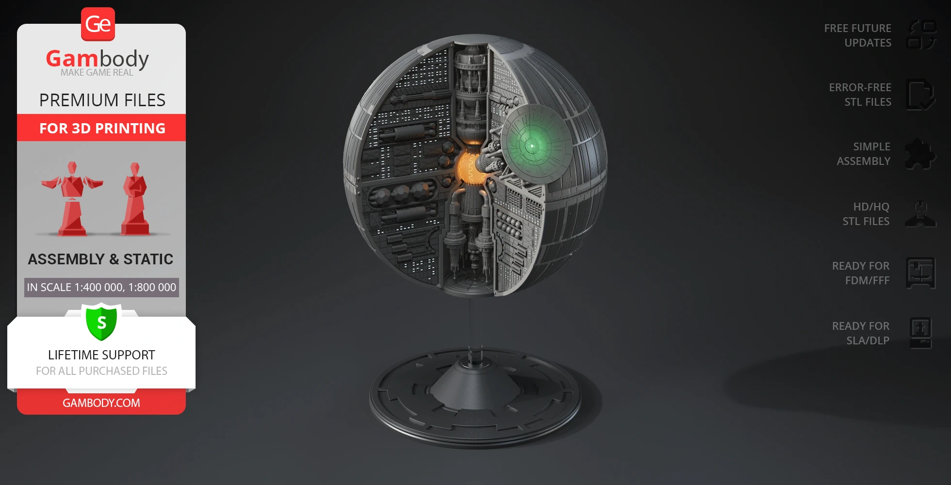 Buy Death Star I 3D Printing Model | Assembly