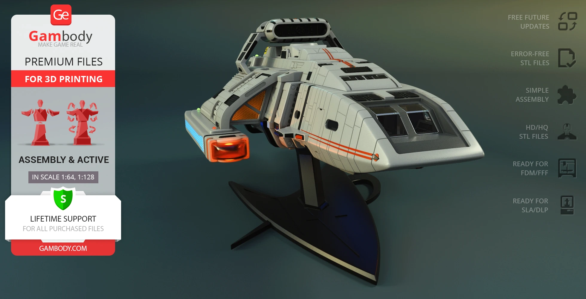 Buy Danube-Class Runabout 3D Printing Model | Assembly