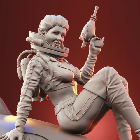 preview of Nuka-Girl 3D Printing Figurine | Assembly